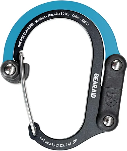 Vista 19 de GEAR AID HEROCLIP Mosquetón giratorio de 360° y gancho (mediano) para camping, mochila, maletas y organización de garaje