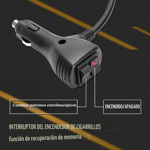 Vista 6 de Barra de Luz de Asesor de Tráfico de 32 Pulgadas, Advertencia de Emergencia, Luces LED Estroboscópicas, 13 Patrones de Intermitencia, Montaje