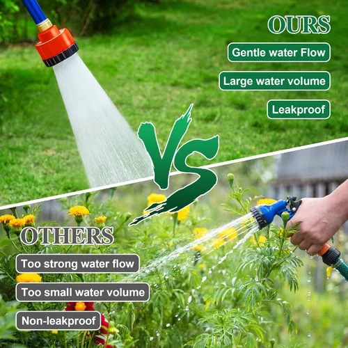 Vista 6 de Dreyoo Boquilla de riego de jardinería de 2000 agujeros para jardín al aire libre, rociador de ducha de jardín de 11 Gpm compatible con boquillas
