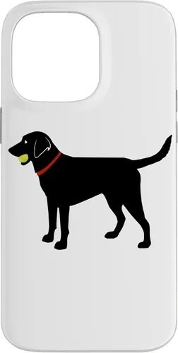 Vista 21 de Labrador Retriever Fetch, Black Lab Play Ball Dog Lover Gift Case for iPhone 17