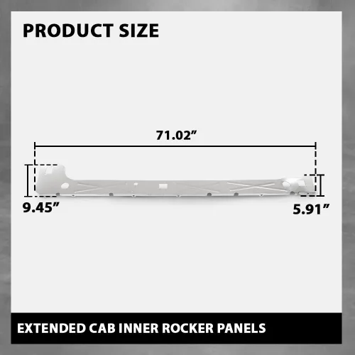 Vista 3 de G-PLUS Paneles de balancín interiores compatibles con Chevy Silverado 1500 2500 2500HD 3500 4 puertas cabina extendida 2000-2006, compatibles