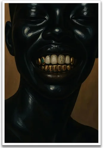 Vista 17 de Lienzo decorativo para pared, diseño de cultura negra, póster afroamericano de arte para pared, arte abstracto, pintura al óleo para sala de estar