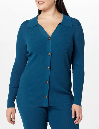 Vista 5 de The Drop Suéter con botones de canalé Constance para mujer