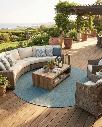 Vista 60 de Rugs.com Outdoor Solid Collection - Alfombra de pelo plano beige de 2 x 3 pulgadas, perfecta para entradas, cocinas, rincones de desayuno, piezas