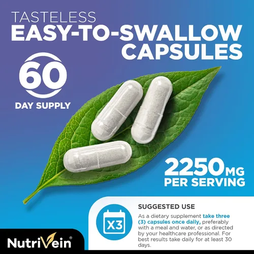 Vista 7 de Nutrivein Cápsulas de colágeno múltiple premium y paquete bloqueador DHT: cápsulas de péptidos de colágeno múltiple de alta absorción y bloqueador