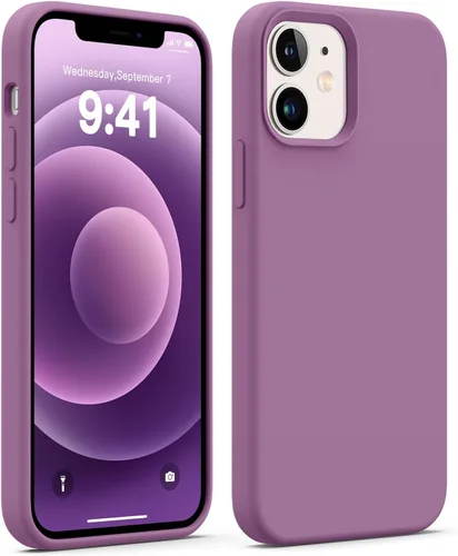Vista 51 de JELE Funda a prueba de golpes diseñada para iPhone 11, funda de teléfono de silicona líquida con [forro de microfibra suave antiarañazos]
