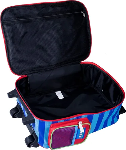 Vista 6 de Wildkin Maleta con ruedas para niños y niñas, la maleta para niños mide 16 x 11.5 x 6 pulgadas, el equipaje para niños es de tamaño de mano