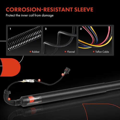 Vista 4 de A-Premium Soporte de elevación de potencia para portón trasero compatible con Kia Sorento 2016 2017 2018 2019 2020, compatible con utilidad