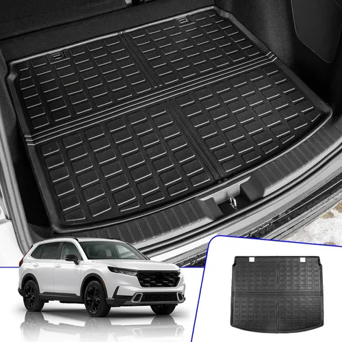 Vista 7 de Rongtaod Tapete de carga compatible con Honda CRV 2017-2022, forro de carga para maletero, revestimiento de maletero de elastómero termoplástico