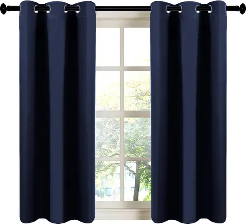 Vista 31 de LA PALMA Cortinas opacas con aislamiento térmico y ojales, para sala de estar, dormitorio, paquete de 2 paneles