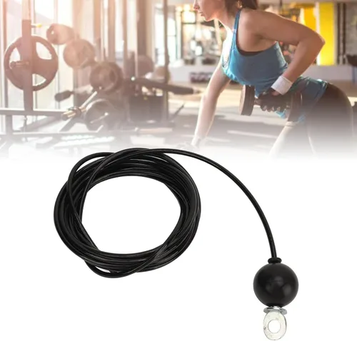 Vista 7 de HERCHR Cable de polea de fitness de 157 pulgadas / 197 pulgadas, ajustable, sistema de polea de repuesto para gimnasio en casa, cable de polea