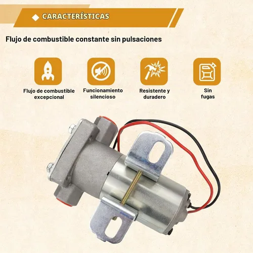 Vista 5 de Bomba de combustible eléctrica USTAR de 97 GPH, 7 PSI. Reemplaza 12-801-1. Multifuncional. Fácil de instalar. Confiable (97 GPH)