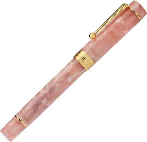 Vista 25 de Jinhao 100 - Pluma estilográfica de estilo clásico en celuloide, instrumento de escritura suave con punta #6, juego de pluma con convertidor
