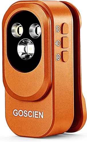 Vista 9 de Linterna EDC recargable profesional con clip de 500 lúmenes, luz de clip con tres soluciones de iluminación, carga USB C, linterna magnética IPX6