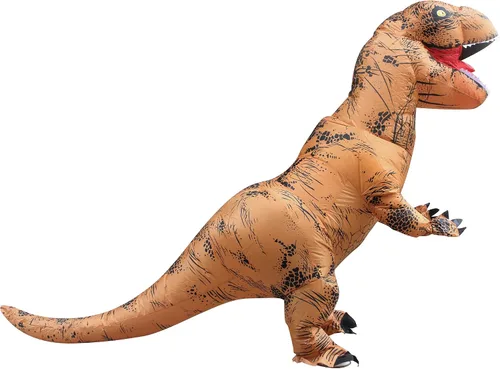 Vista 8 de NBSAIRMO Inflatable Dinosaur Costume for Adult Halloween Dinosaur Costume Blow up T Rex Adults Costumes Air Dinosaur Suit