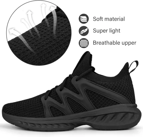 Vista 4 de Pujcs Zapatos para Mujeres Zapatos de Tenis Ligeros Zapatos de Gimnasio Antideslizantes para Entrenamiento Zapatos de Malla Transpirable