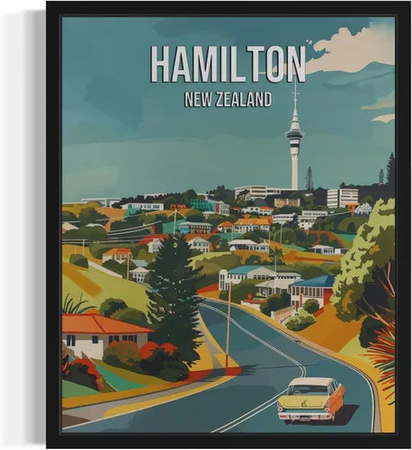 Vista 36 de Póster de paisaje de Adelaide Australia, arte de pared retro vintage, pintura de paisaje de la naturaleza, galería 23