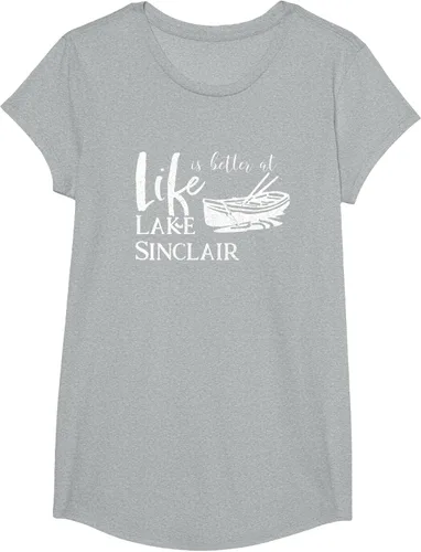 Vista 89 de Life is Better at Lake Sinclair Georgia Camiseta Negro