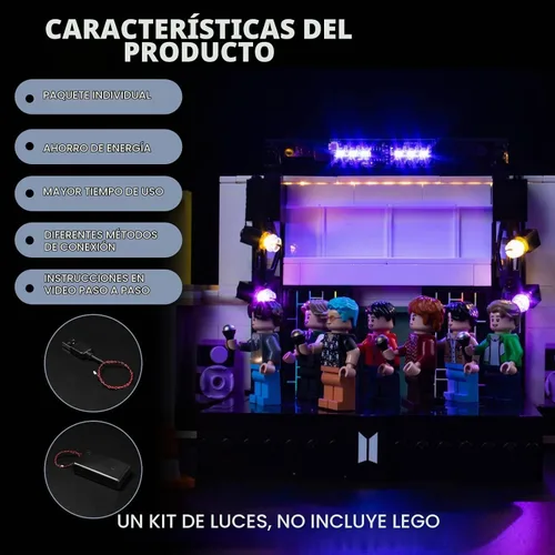 Vista 4 de BrickBling Luz compatible con Lego BTS Dynamite 21339