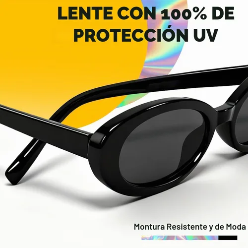 Vista 3 de VISOONE Retro Oval Y2K Trendy Sunglasses for Women Men Narrow Shades