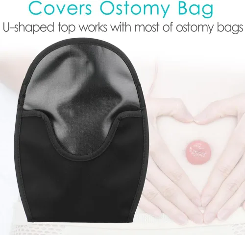 Vista 3 de Funda para bolsa de ostomía, impermeable, funda para bolsa de colostomía, cinturón de ostomía, lavable, cubierta de ducha, ileostomía, suministros
