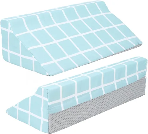Vista 7 de Diydeg Almohada de cuña de cama, cojín de apoyo elevado de 8 a 6 pulgadas para aliviar el dolor de espalda, piernas y rodilla, almohada triangular