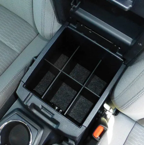 Vista 2 de Vehicle OCD - Divisor de consola central, bandeja y organizador de guantera para Toyota Tacoma (2016-2023) - Fabricado en Estados Unidos