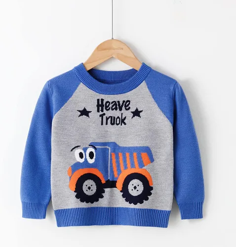 Vista 4 de FYQCY Suéter de punto para bebé, niña, niño, sudadera cálida con cuello redondo, manga larga, 59.1 ft