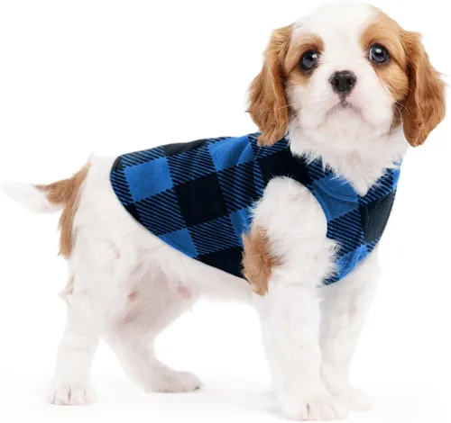 Vista 55 de Abrigo elástico de lana para perro, ropa suave y cálida para perro, suéter elástico para mascotas, lavable en lavadora, ecológico, para todo el año