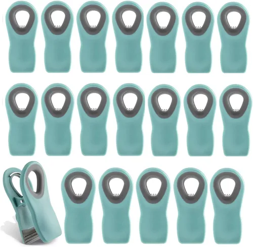 Vista 37 de COOK WITH COLOR Clips para bolsas de chips con imán para almacenamiento de alimentos con agarre hermético para bolsas de pan, bolsas de aperitivos