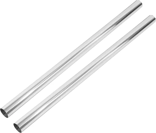 Vista 22 de X AUTOHAUX 2 unids recto 2 "OD 30" longitud DIY mandril tubo de escape 2 pulgadas tubo tubo T304 acero inoxidable ajuste universal