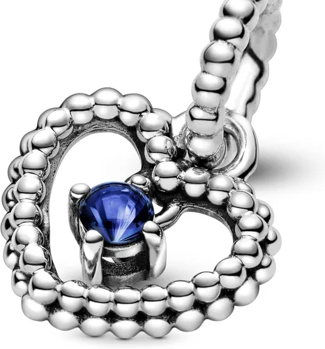 Vista 4 de PANDORA Colgante de plata de ley 925 con cuentas de cristal de cumpleaños