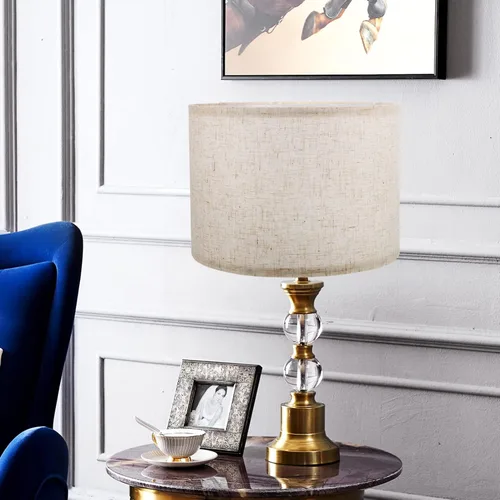 Vista 9 de Didiseaon Pantalla para lámparas de mesa, pantalla decorativa de tela, luz de repuesto, fácil de instalar