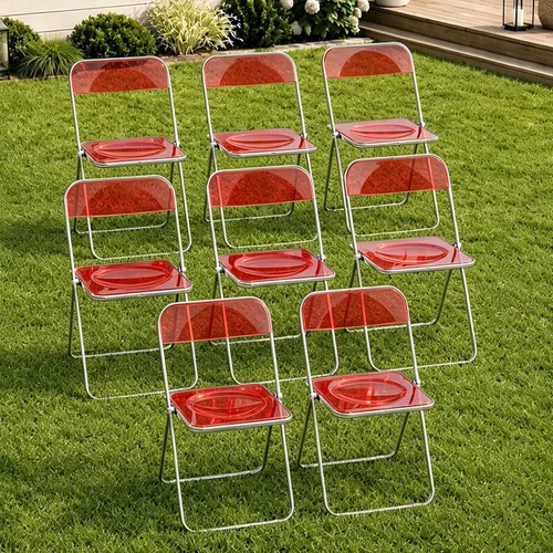 Vista 18 de JPBSTO Paquete de 2 sillas plegables de plástico negro, par ejecutivo apilable para oficina, sala de conferencias, área VIP (capacidad de 300 libras)