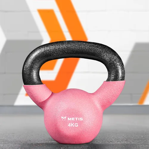 Vista 4 de METIS Pesas rusas de neopreno (9 libras a 62 libras) Pesas rusas para entrenamiento en casa y gimnasio Pesas rusas para entrenamiento