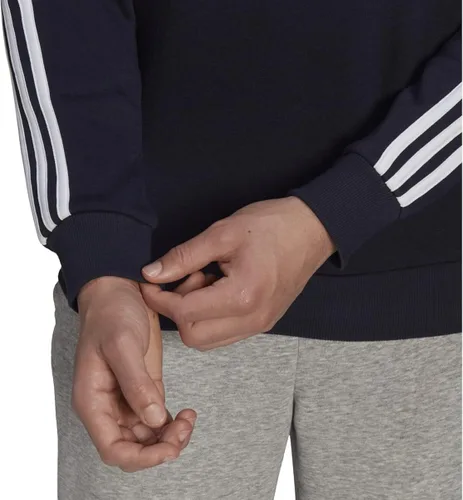 Vista 4 de adidas Sudadera Essentials de forro polar con 3 rayas para hombre