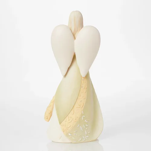 Vista 2 de Enesco Foundations - Figura de resina de piedra de ángel de jubilación, 9 pulgadas