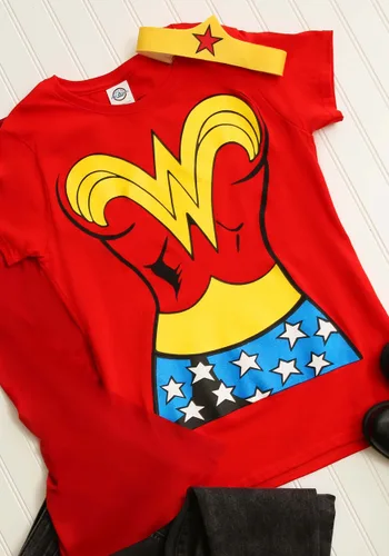 Vista 8 de Vestido de camiseta de Wonder Woman Multicolor