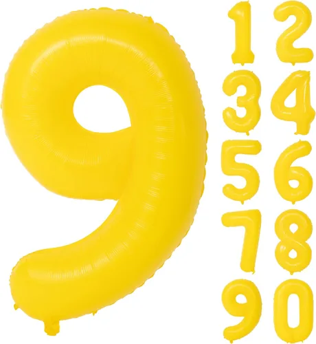 Vista 22 de Globo azul macarrón número 0 de 40 pulgadas, globo grande de película de poliéster de lámina de helio