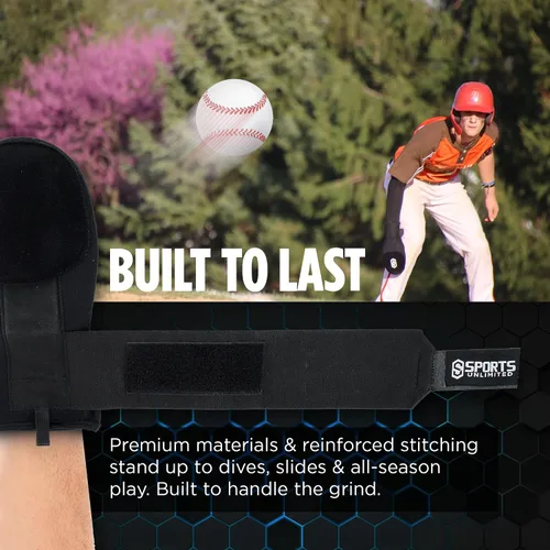 Vista 7 de Sports Unlimited Guante deslizante de béisbol para jóvenes/adultos, mano derecha o izquierda para béisbol y sóftbol