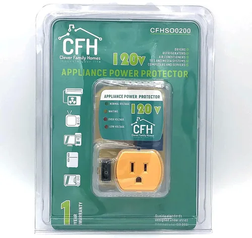 Vista 8 de Protector contra sobretensiones para electrodomésticos de servicio pesado de 20 amperios y 2400 vatios, enchufe de circuito inteligente con cable