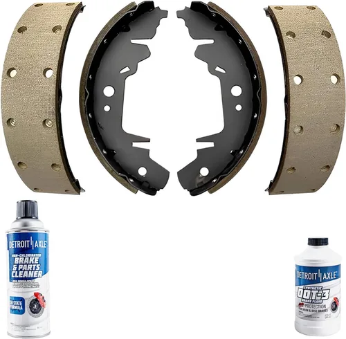 Vista 61 de Detroit Axle - Pastillas de freno para Ford F-150 99-03, 02 Lincoln Blackwood, Pastillas de freno de cerámica delanteras y traseras con repuesto