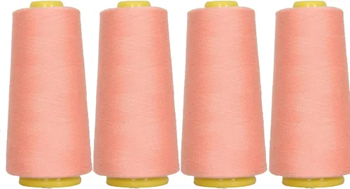 Vista 10 de Threadart Hilo Serger - Costura Poliéster - 2750 Yard Cono 40/2 - Aguamarina Polyester serger thread for overlock sewing, seams and garment