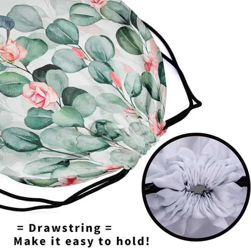 Vista 54 de Bolsa de agarre de gimnasia de piel de animal, bolsa de gimnasia con cordón ajustable, bolsa de cuerda para fauna silvestre, Mariposas Galaxy