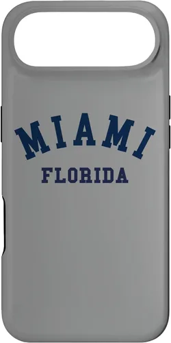 Vista 27 de Miami Florida USA State FL Varsity Style - Carcasa deportiva para iPhone 16