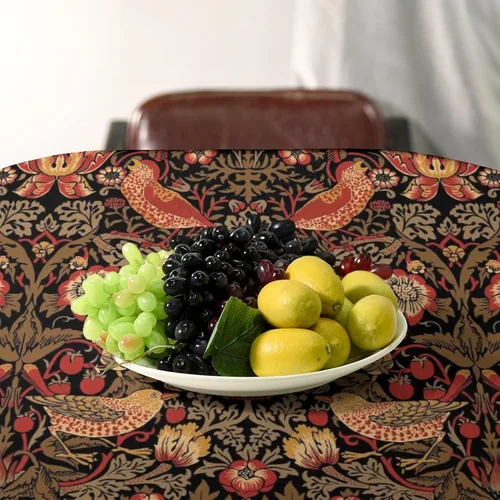 Vista 239 de Mantel Floral Retro de Pájaros, Diseño Original Bohemio William Morris Estampado Cubierta de Mesa para Hogar Picnic Fiesta Comedor Cocina William