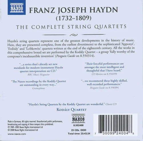 Vista 2 de Haydn The Complete String Quartets