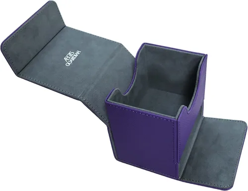 Vista 3 de AEGIS GUARDIAN Caja de Mazo de Cartas con Bandeja de Dados para Cartas MTG, Caja de Mazo Commander que Cabe 150+ Cartas Enfundadas, Caja