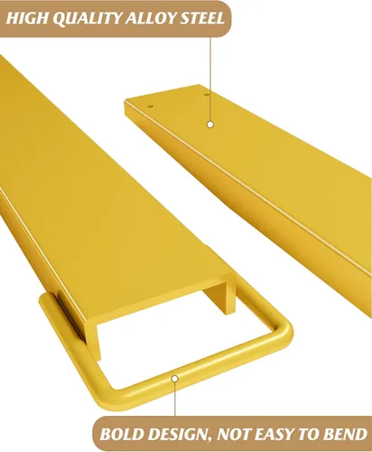 Vista 4 de GARVEE Extensiones de horquilla elevadora, 72 pulgadas de largo y 4.5 pulgadas de ancho para carretillas elevadoras, accesorio de acero resistente
