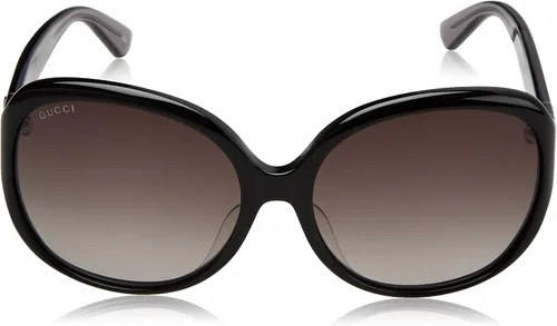 Vista 2 de Gucci GG0080SK 002 Gg0080sk lentes de sol mariposa color negro brillante categoría 3 Si Negro Gris Gris